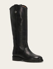 Women’s Black Wide Calf Melissa Lug Button Tall Boots | Frye - Black