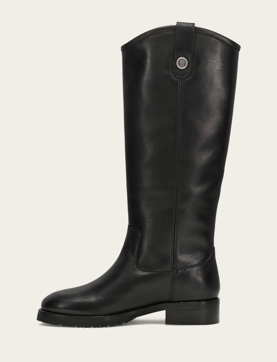Women’s Black Wide Calf Melissa Lug Button Tall Boots | Frye - Black