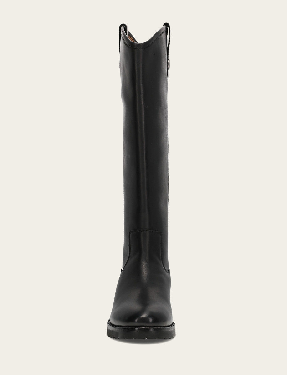 Women’s Black Wide Calf Melissa Lug Button Tall Boots | Frye - Black