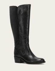 Women's Black Carson 2 Piping Tall Wide Calf Boot - Black