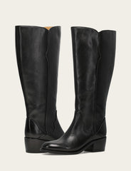 Women's Black Carson 2 Piping Tall Wide Calf Boot - Black