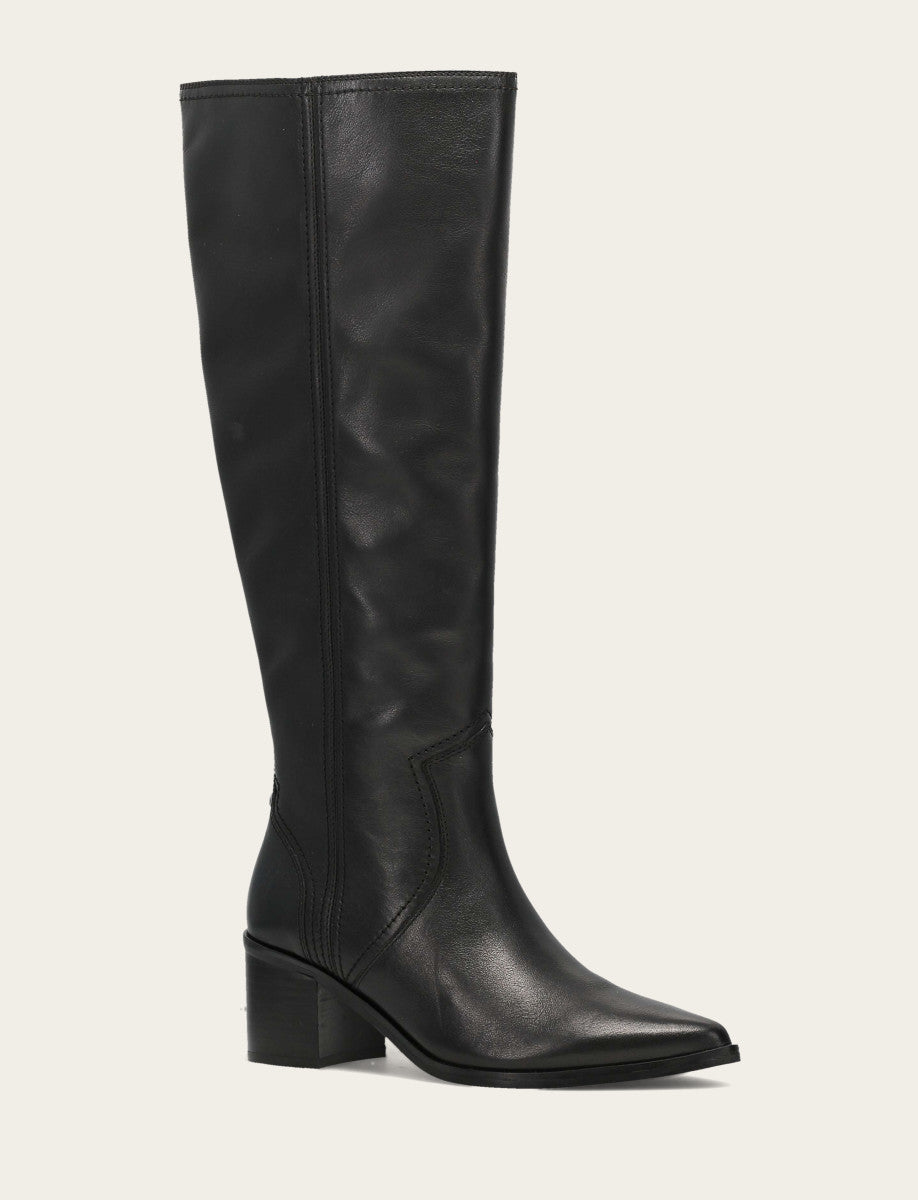 Women's Black Sadie Softy Tall Wide Calf Boot - Black