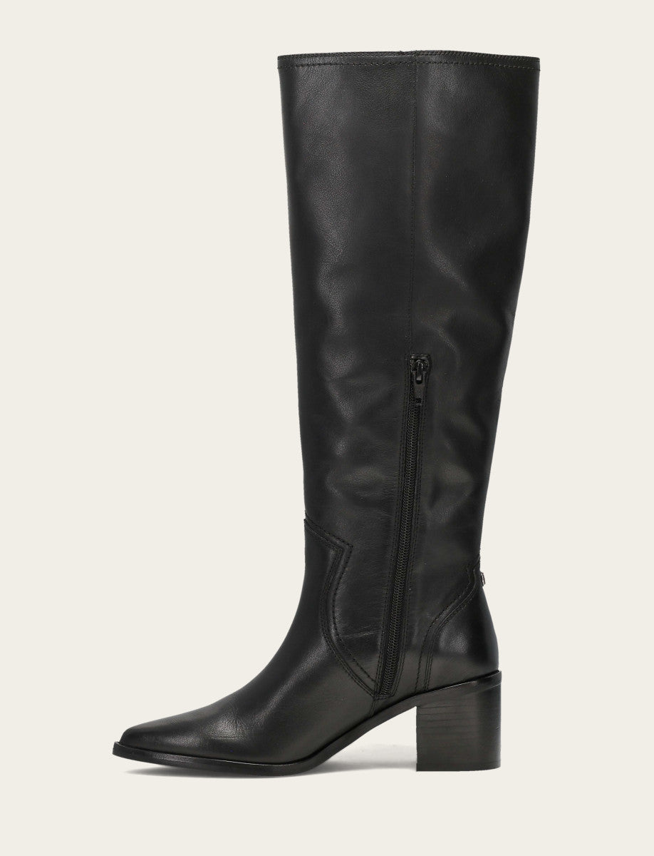Women's Black Sadie Softy Tall Wide Calf Boot - Black