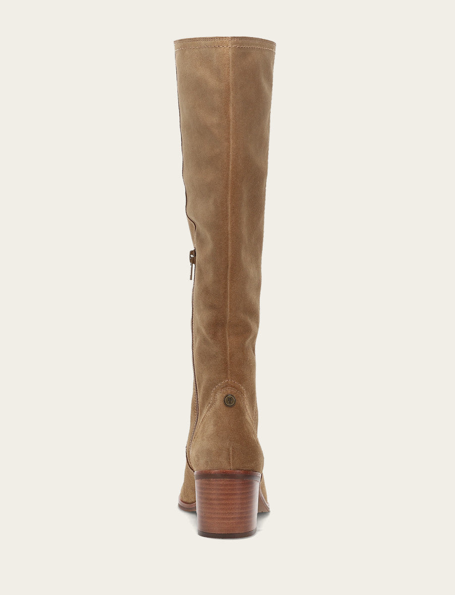 Women's Almond Sadie Softy Tall Wide Calf Boot - Almond