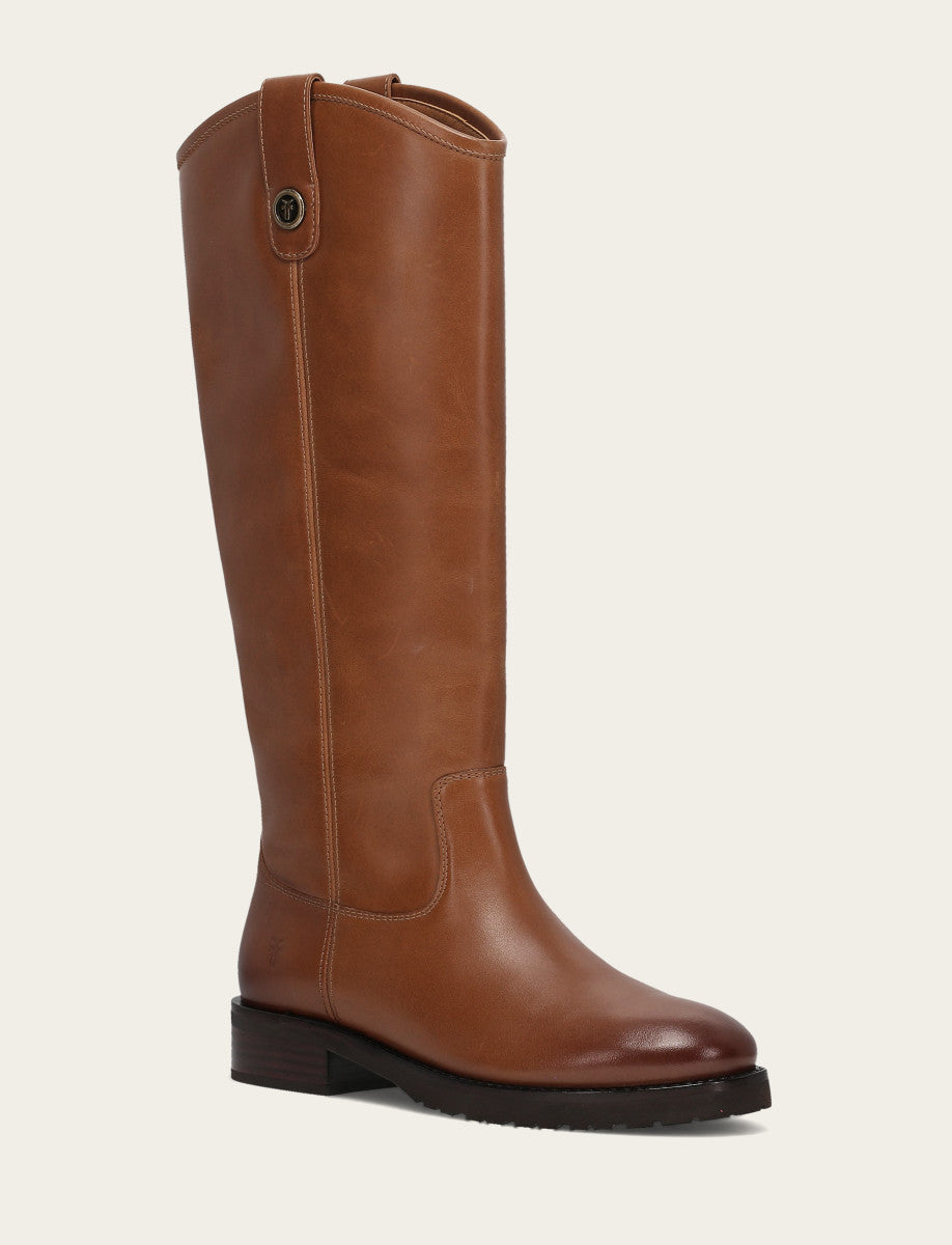 Women's Tan Melissa Lug Button Tall Boot - Tan