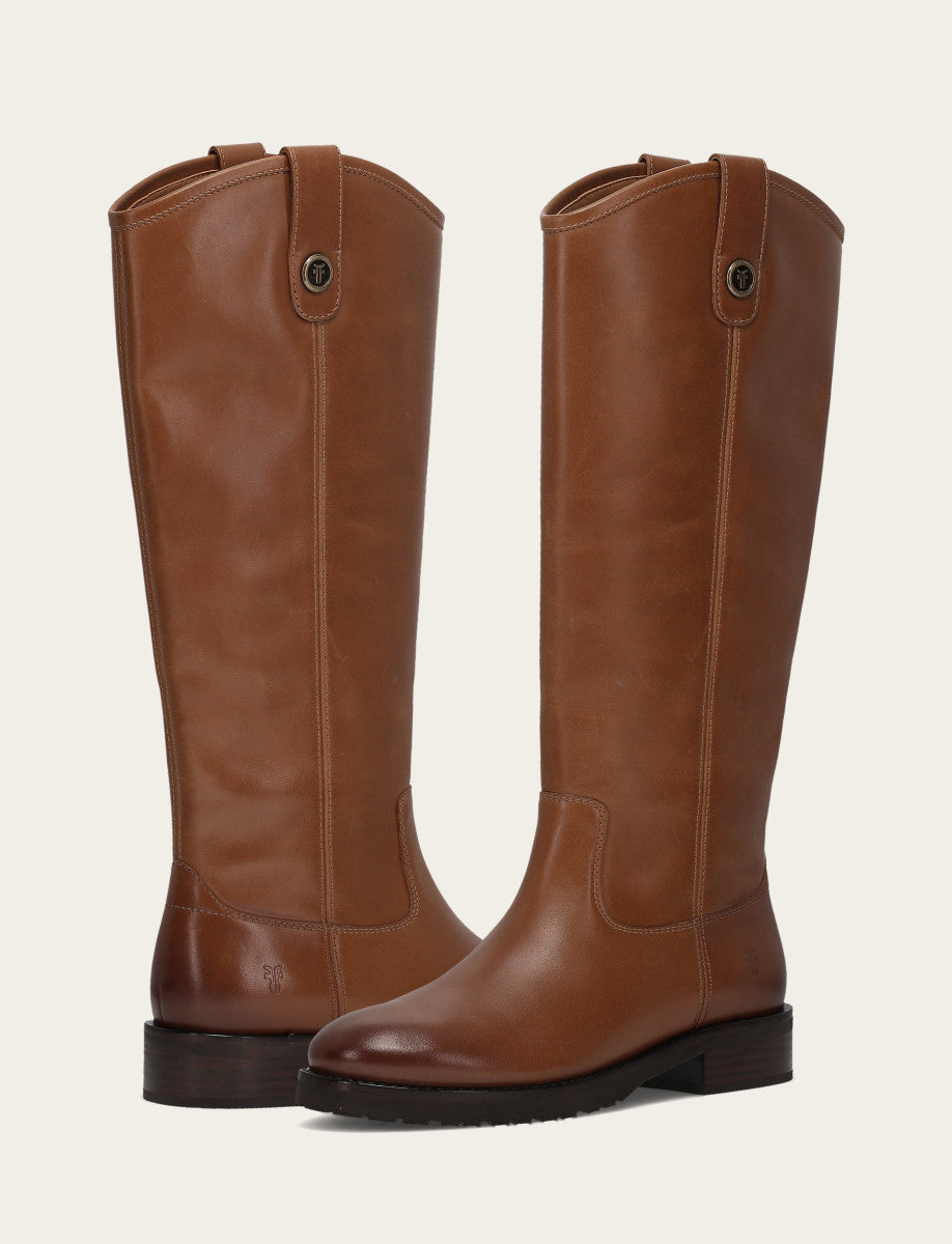 Women's Tan Melissa Lug Button Tall Boot - Tan