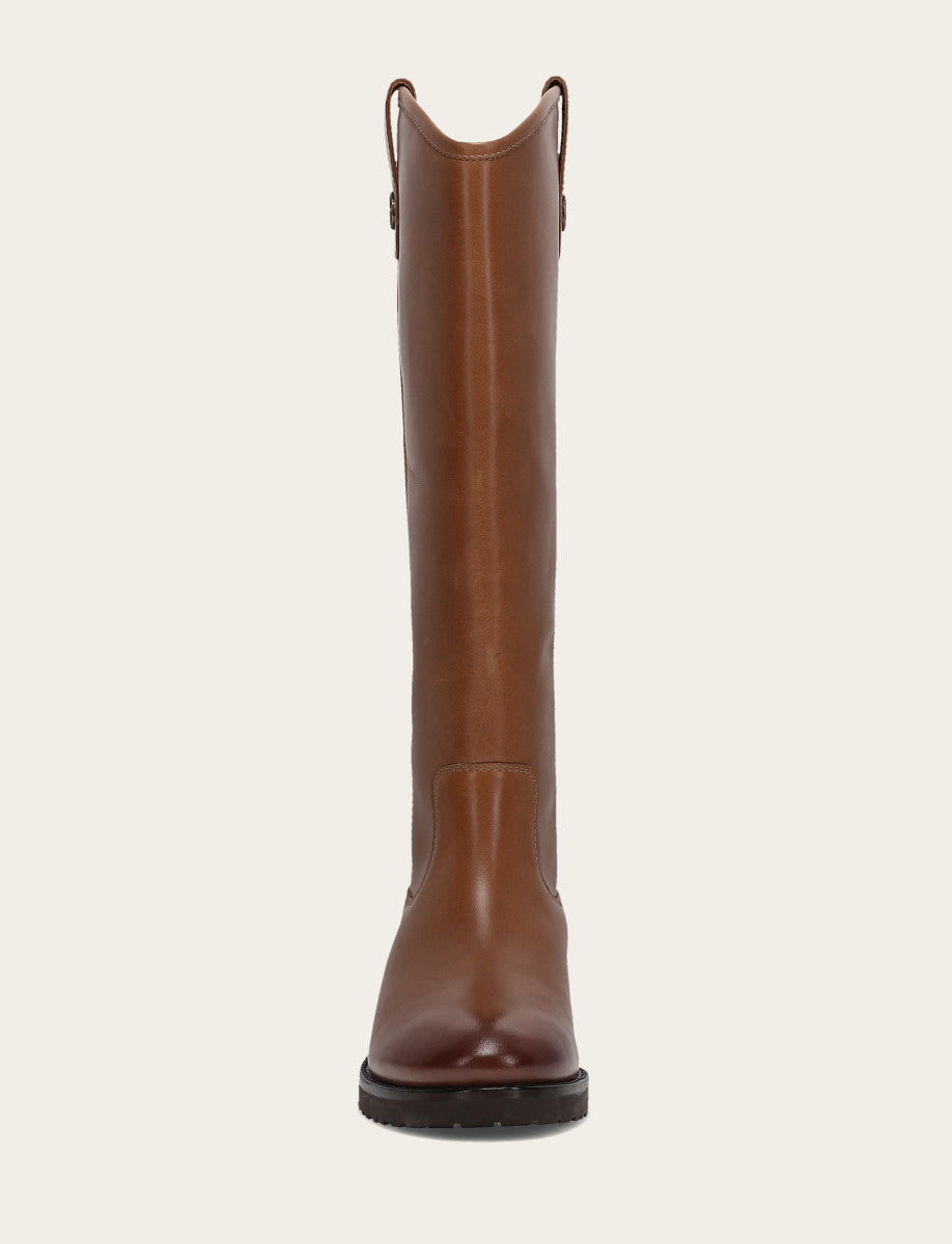 Women's Tan Melissa Lug Button Tall Boot - Tan