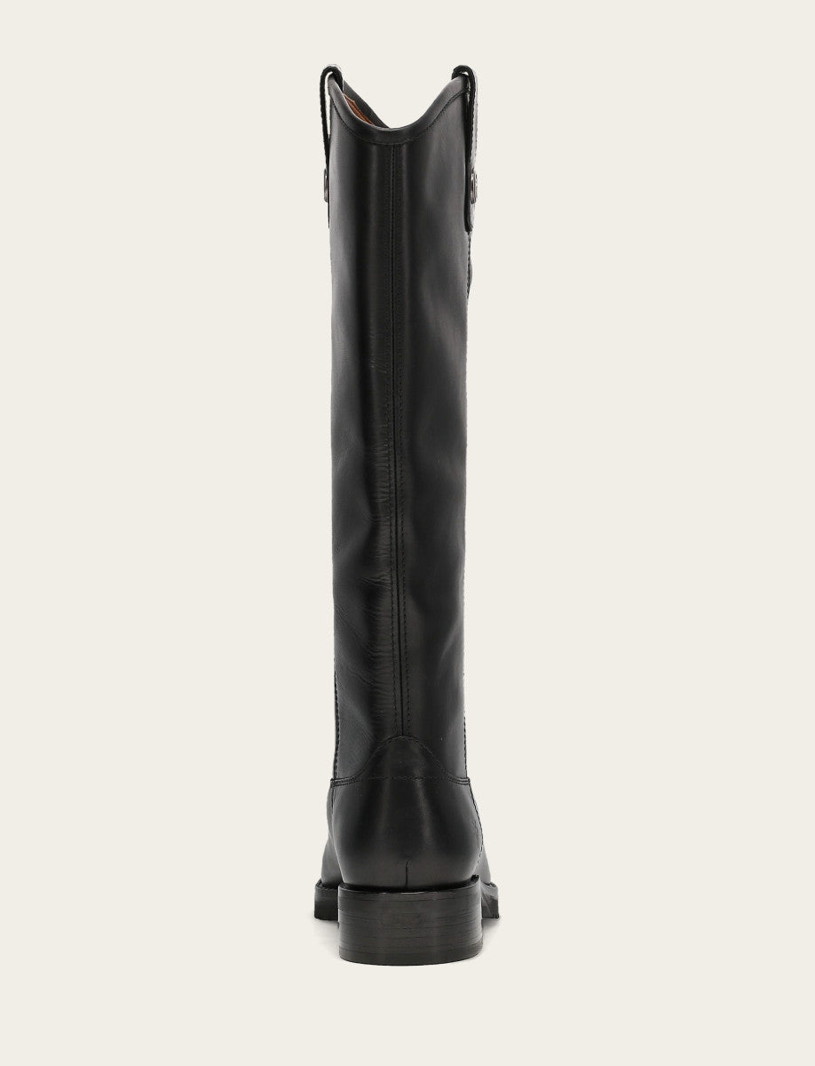 Women's Black Melissa Lug Button Tall Boot - Black