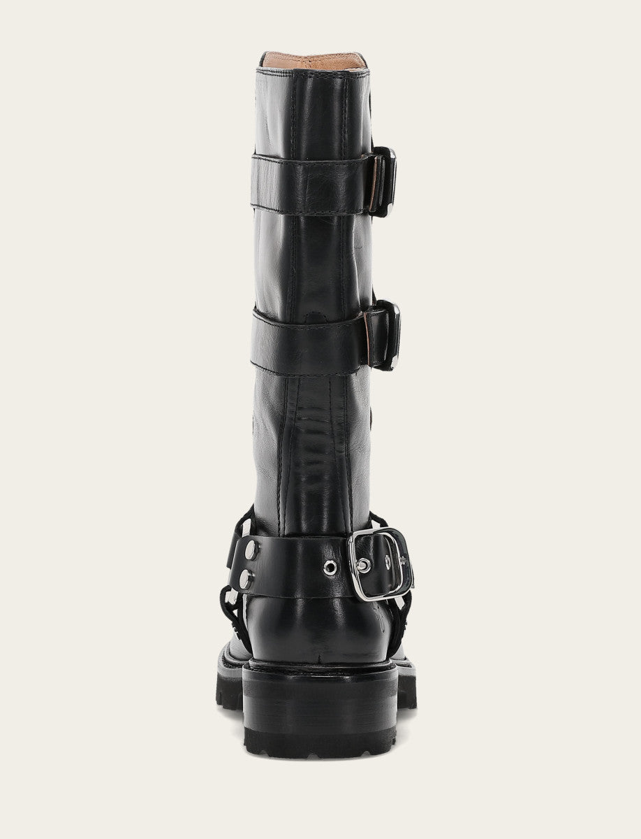 Women's Black Olivia Moto Mid Boot - Black