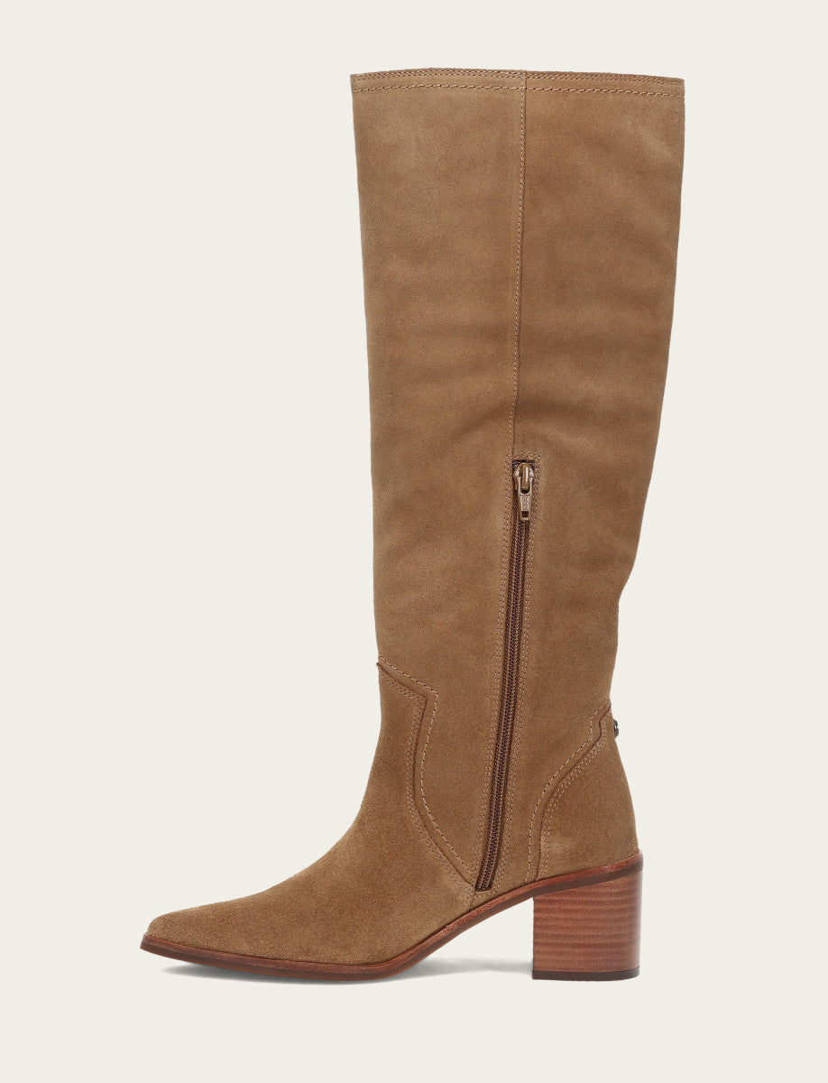 Women's Almond Sadie Softy Tall Boots - Almond