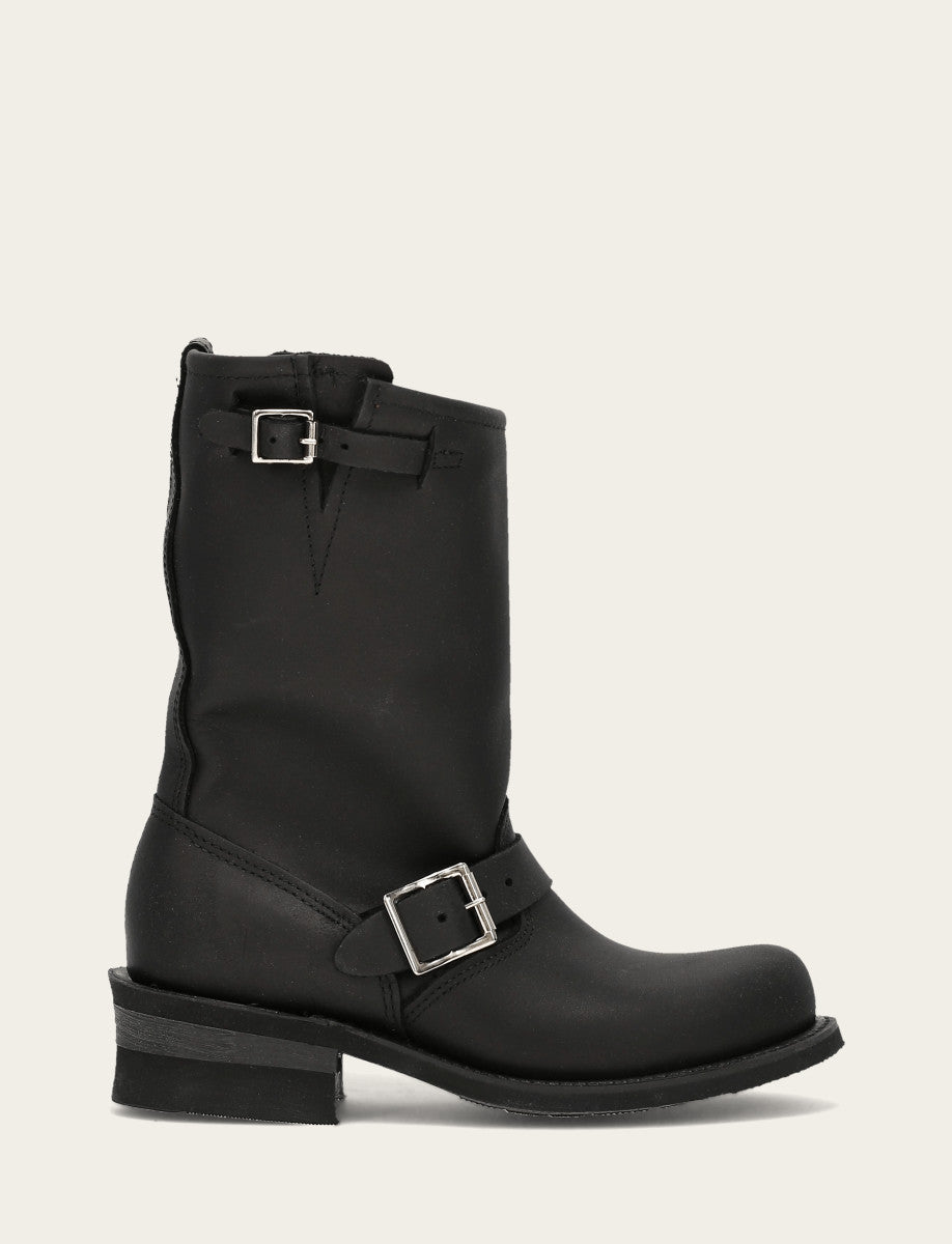 Women's Black Engineer 12R Boots - Black