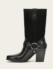 Women's Black Shiloh Harness Belted Boot - Black