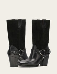 Women's Black Shiloh Harness Belted Boot - Black