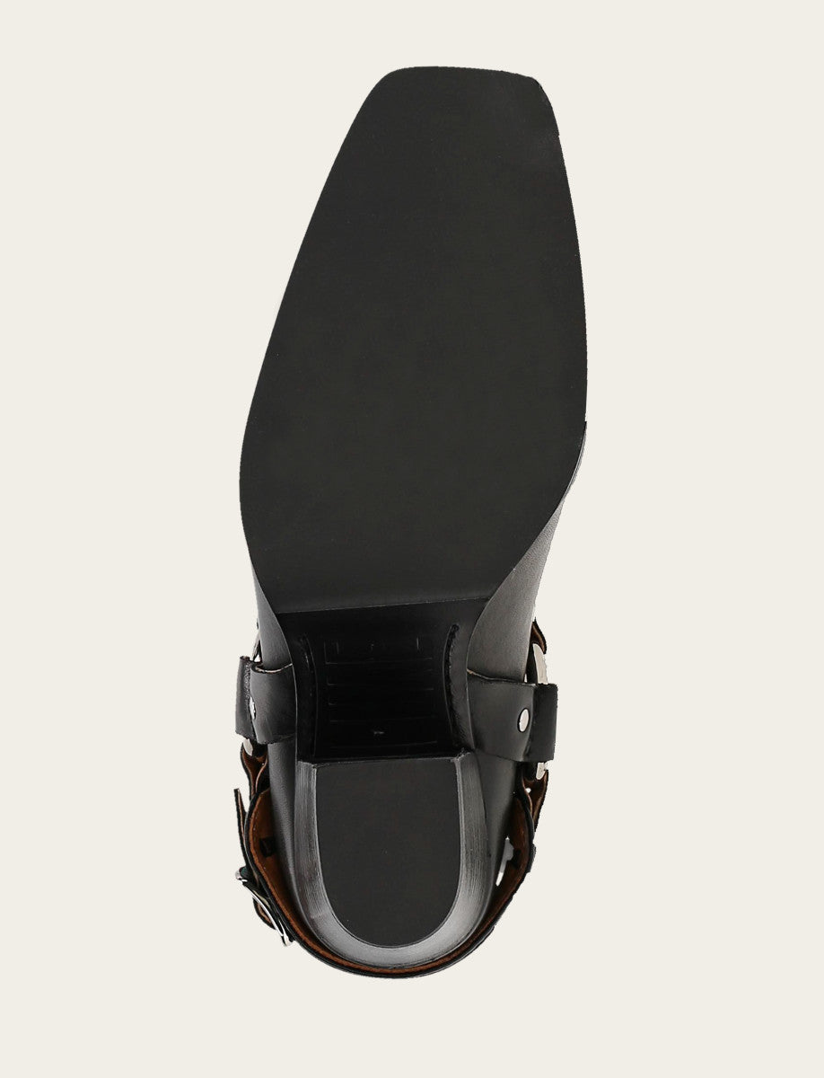 Women's Black Shiloh Harness Belted Boot - Black