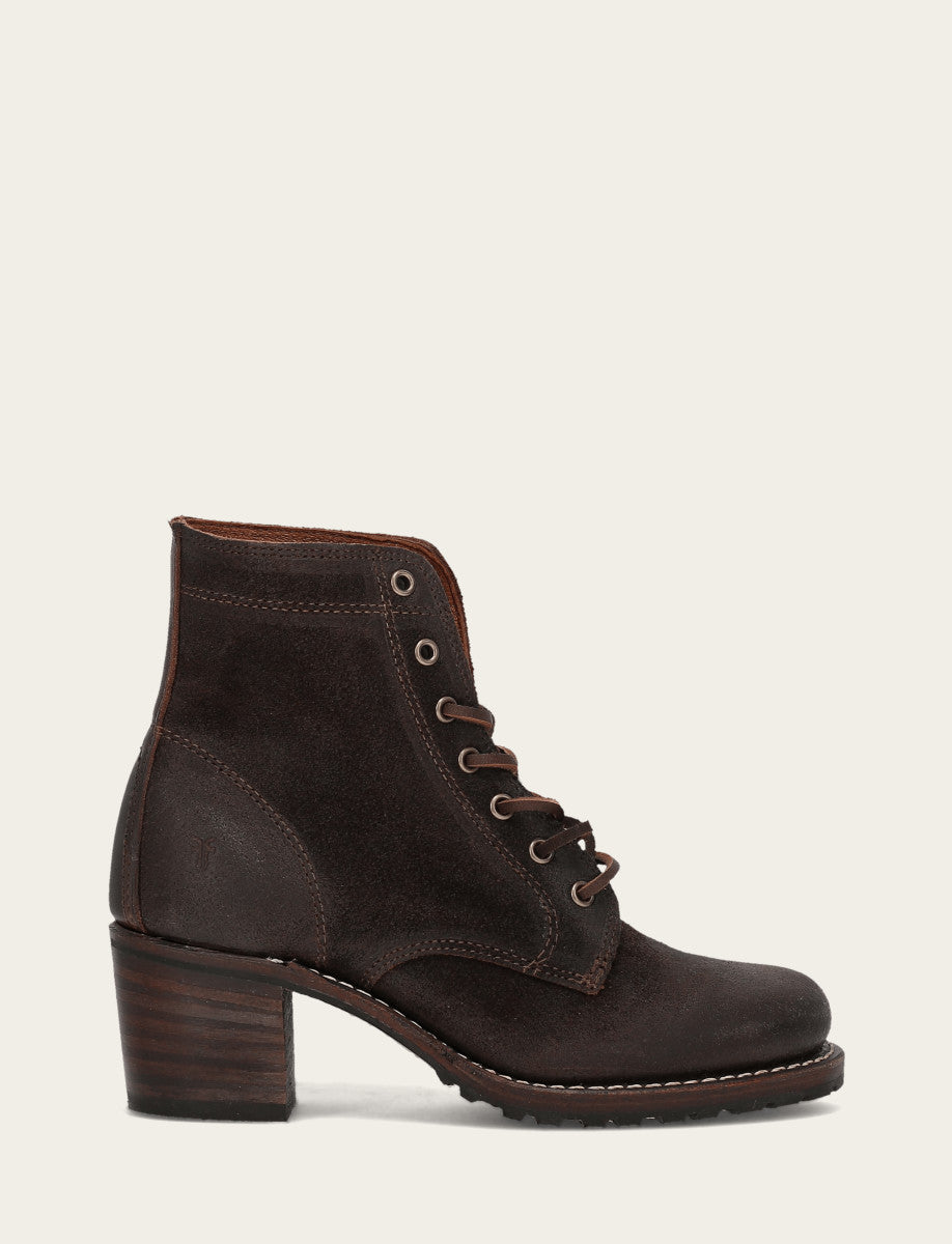 Women's Dark Brown Sabrina 6G Lace Up Boots - Dark Brown