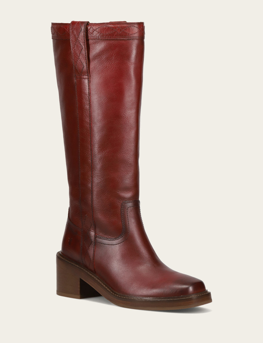 Women's Merlot Kate Pull On Wide Calf Boot - Merlot