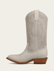 Ivory Billy Pull On Deco Stitch Boot - Ivory