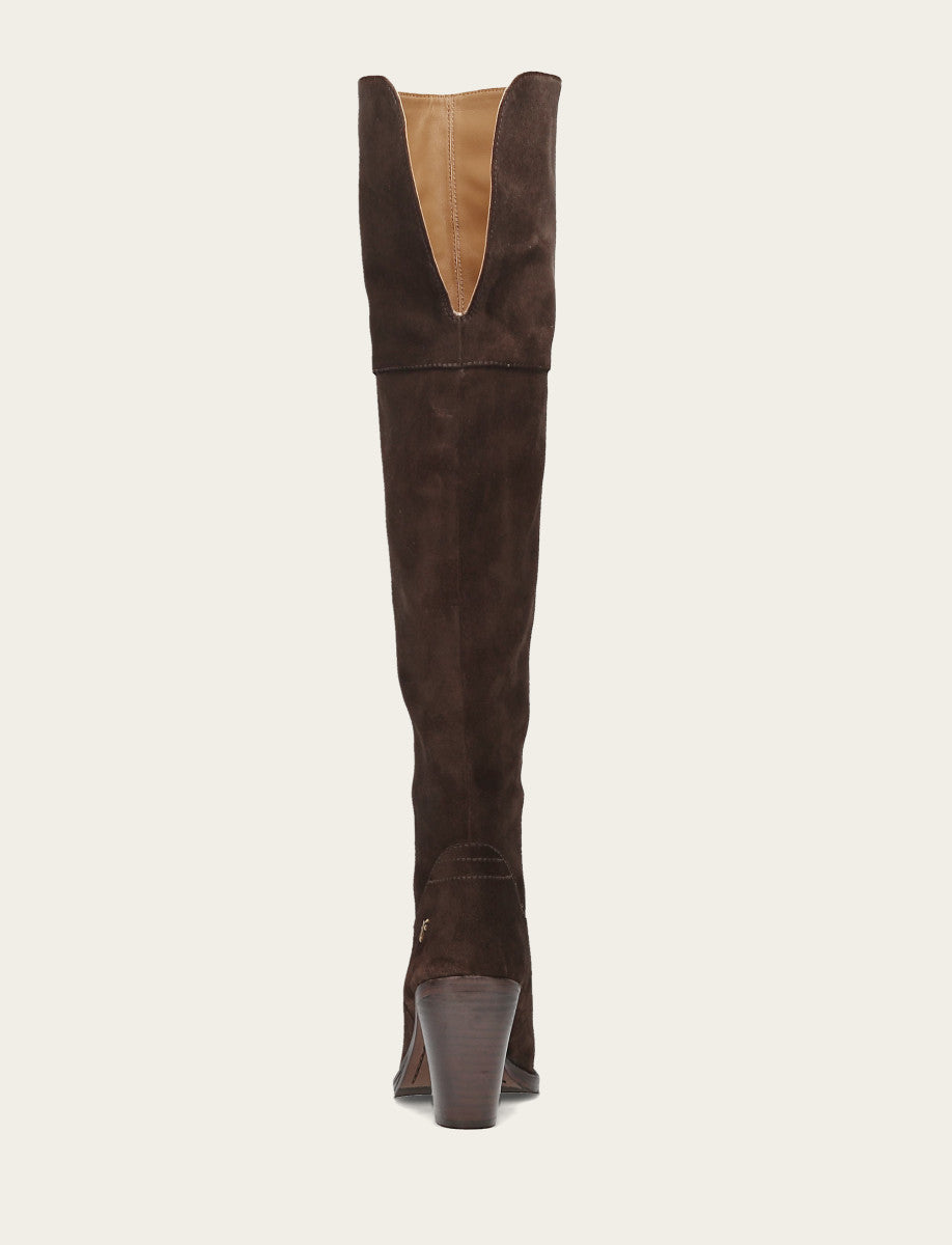 Women's Dark Brown Corinne Over The Knee Boot - Dark Brown