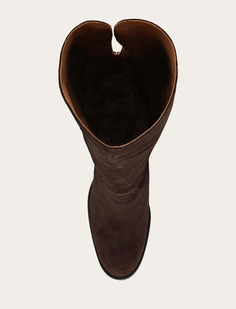 Women's Dark Brown Corinne Over The Knee Boot - Dark Brown