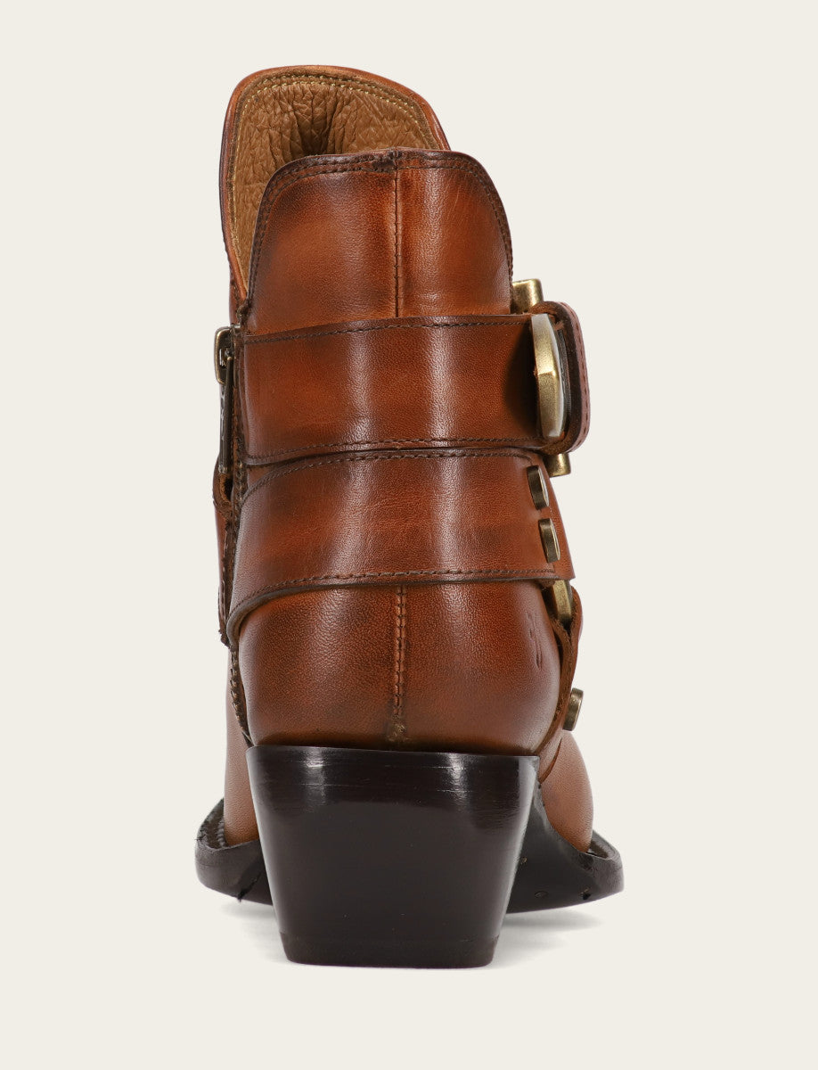 Women's Caramel Sacha Multi Strap Booties - Caramel