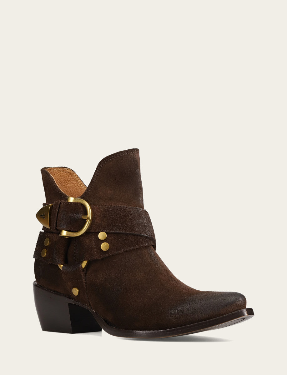 Women's Chocolate Sacha Multi Strap Booties - Chocolate