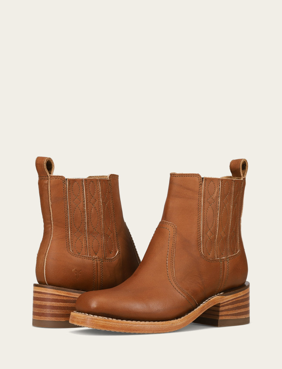 Women's Saddle Campus Chelsea Booties - Saddle