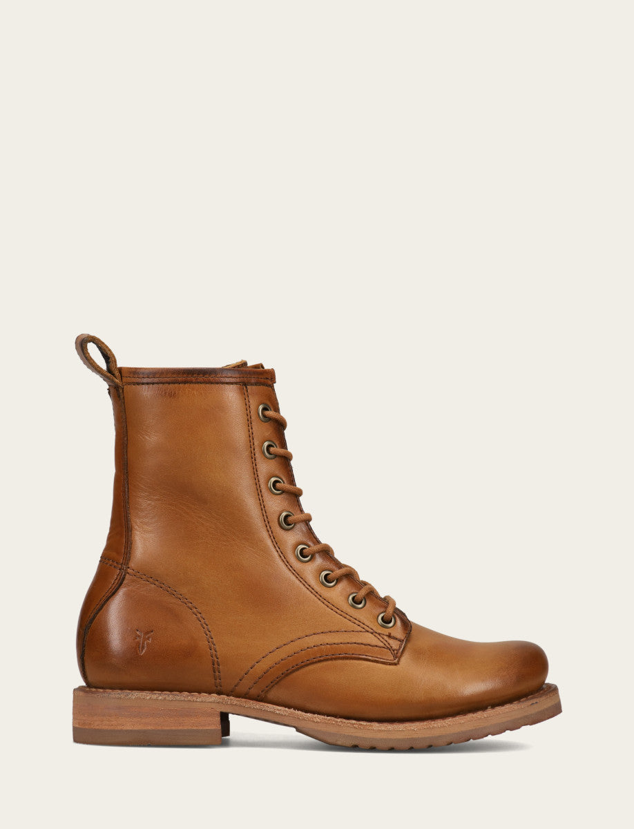 Women's Caramel Veronica Flex Combat Booties - Caramel