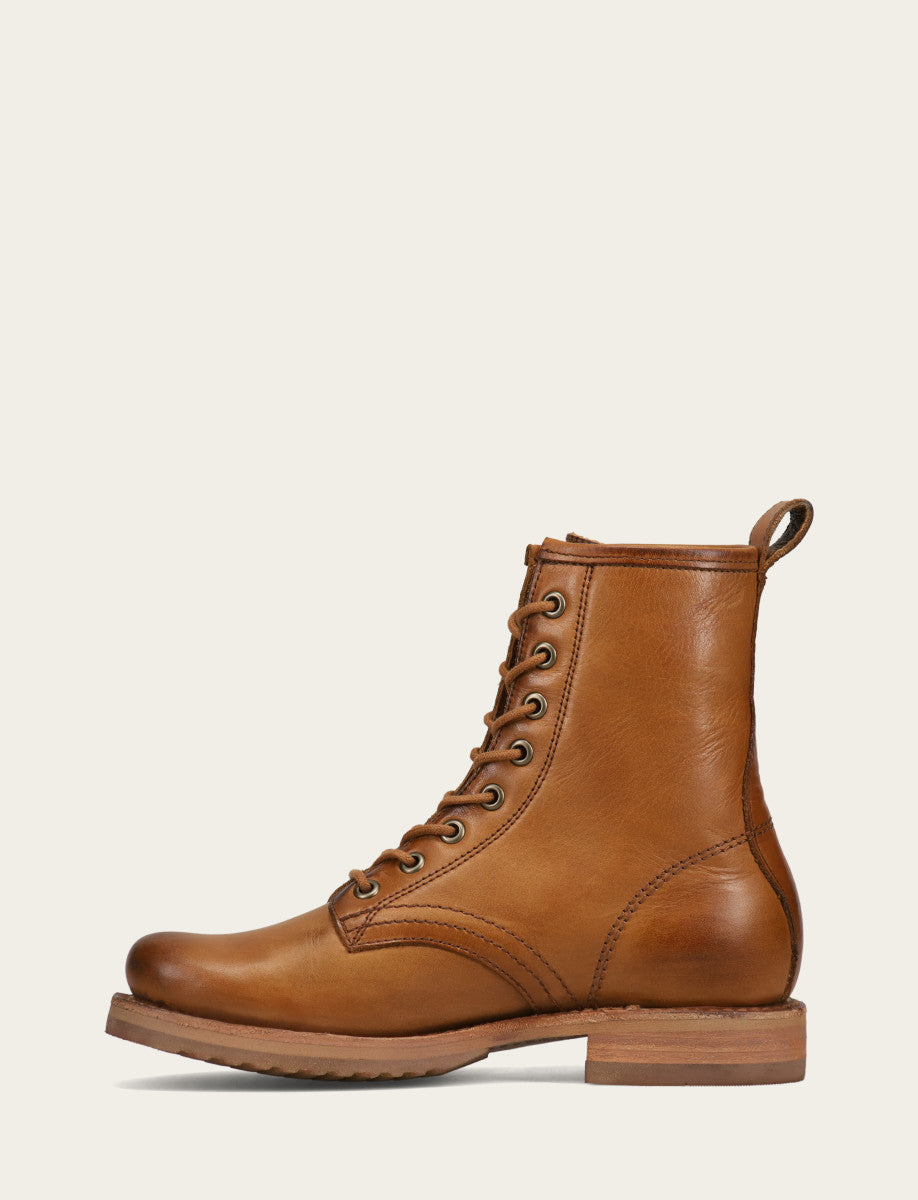 Women's Caramel Veronica Flex Combat Booties - Caramel
