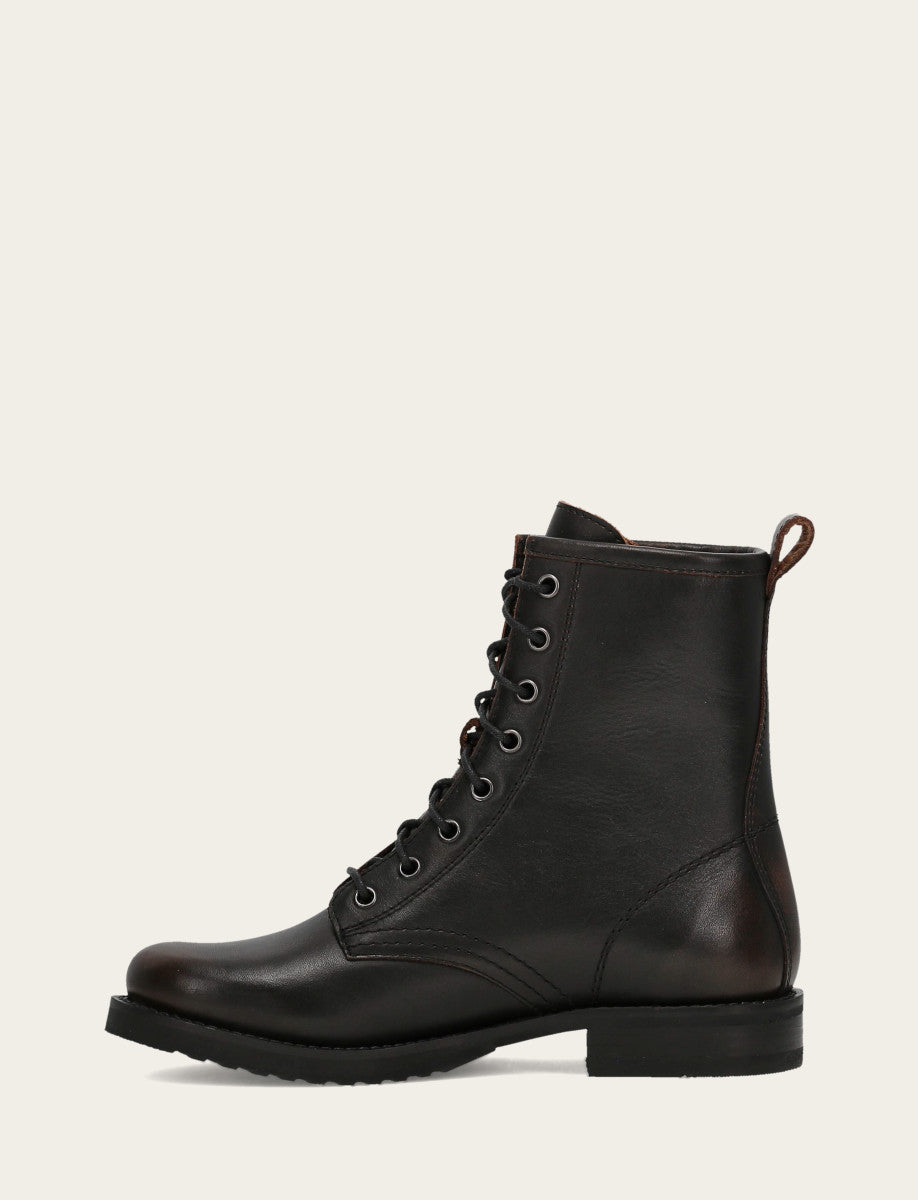 Antique Brown Veronica Flex Combat Boot - Antique Brown