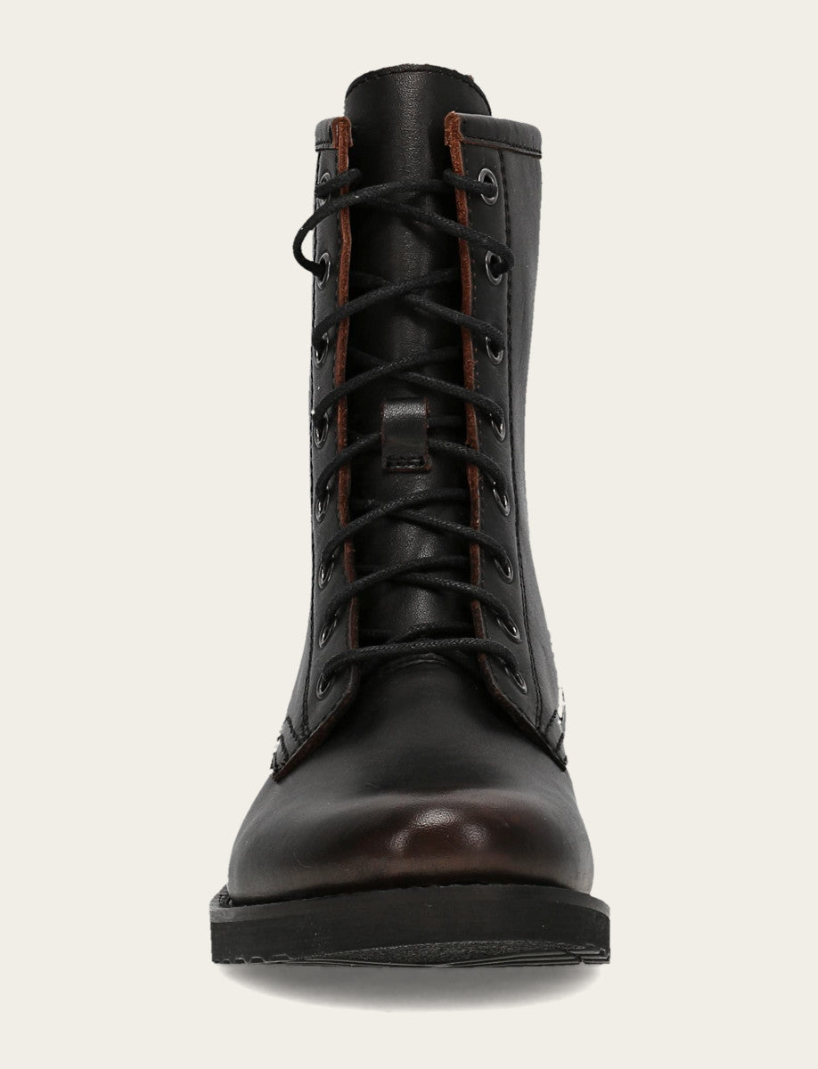 Antique Brown Veronica Flex Combat Boot - Antique Brown
