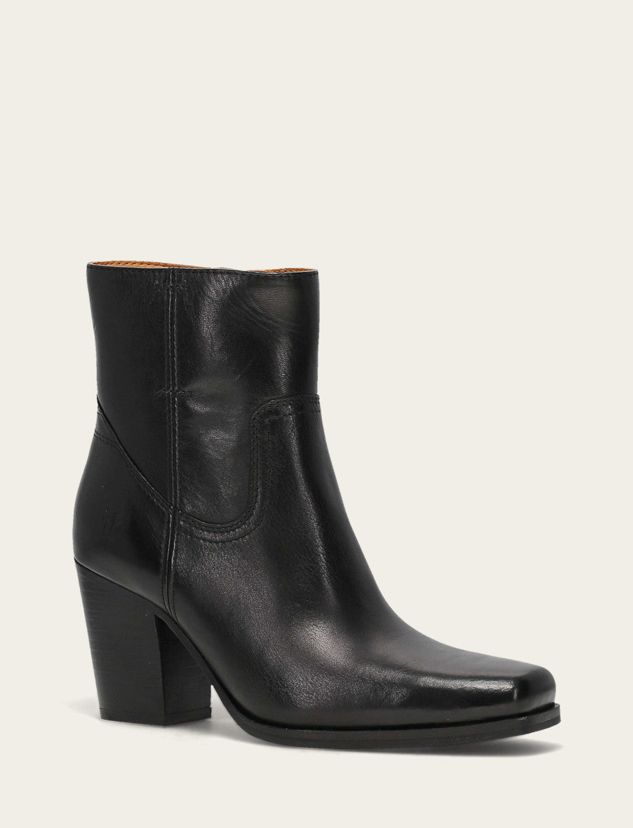 Women's Black Shiloh Zip Booties - Black