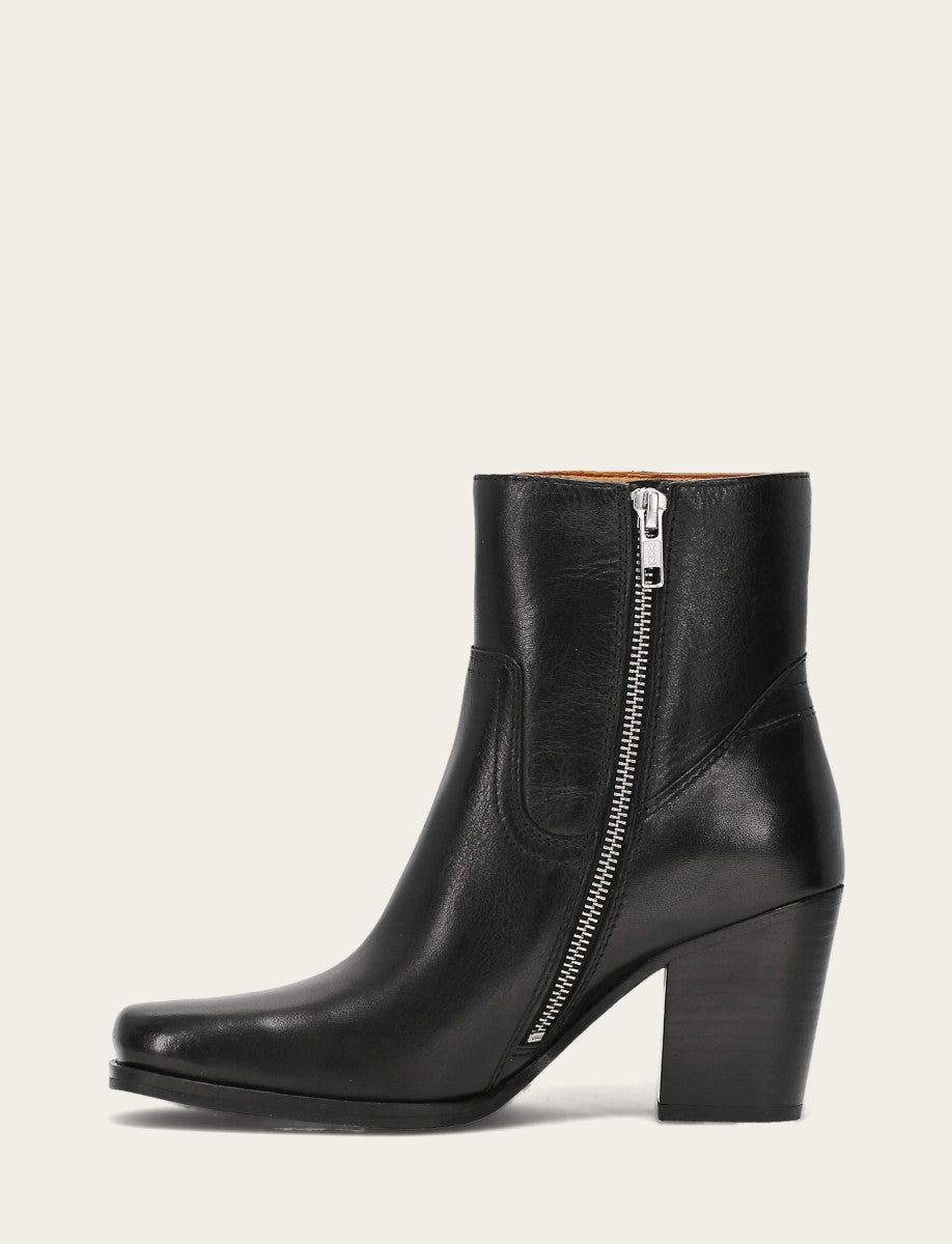 Women's Black Shiloh Zip Booties - Black