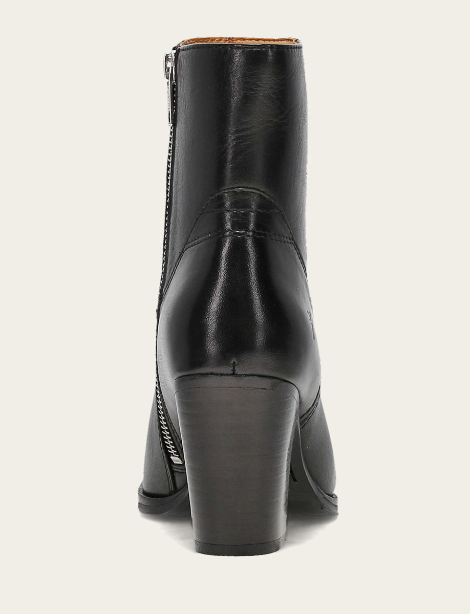 Women's Black Shiloh Zip Booties - Black