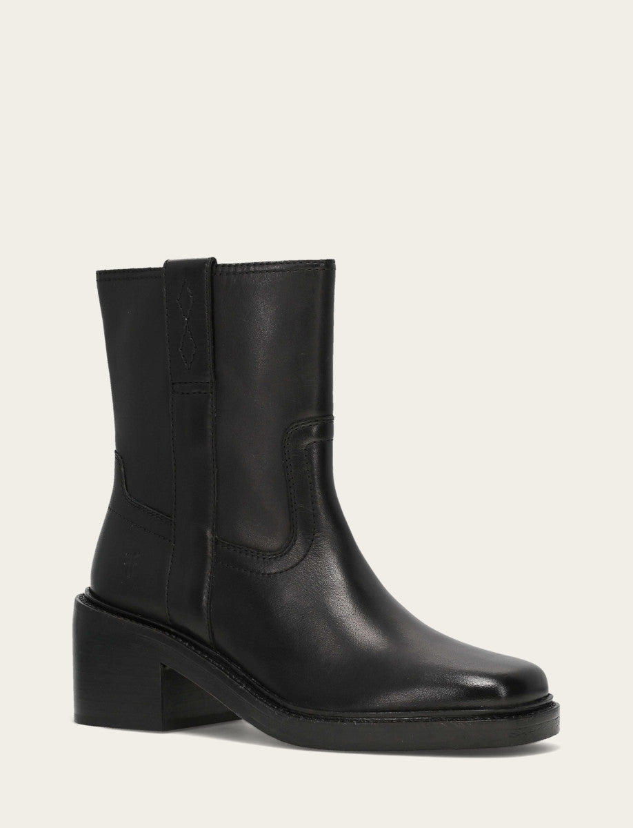 Women's Black Kate Short Inside Zip Boot - Black