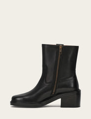 Women's Black Kate Short Inside Zip Boot - Black