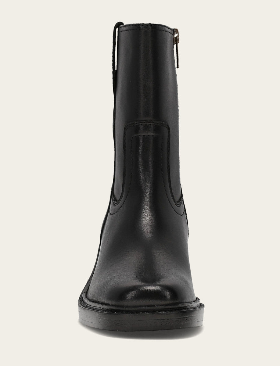 Women's Black Kate Short Inside Zip Boot - Black