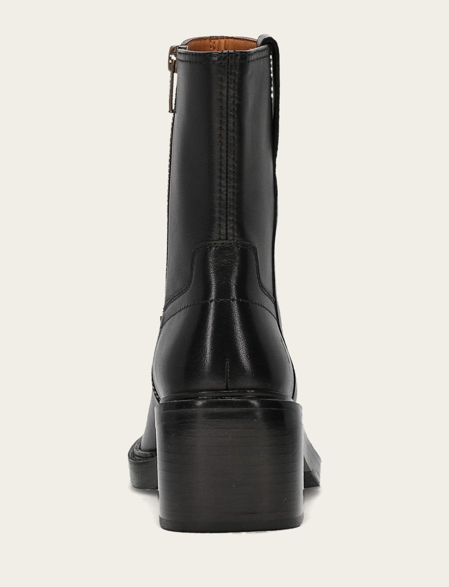 Women's Black Kate Short Inside Zip Boot - Black