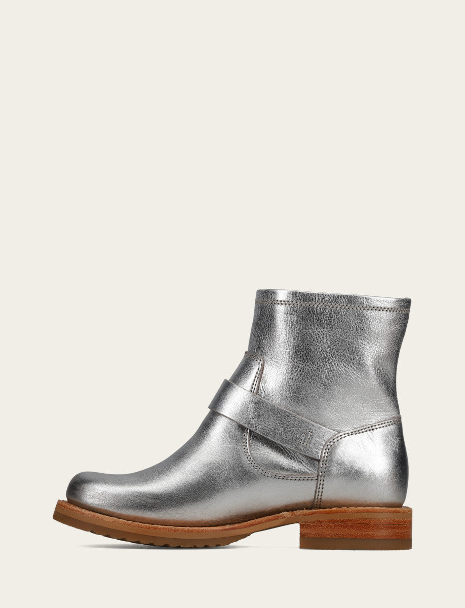 Women's Silver Veronica Flex Booties - Silver