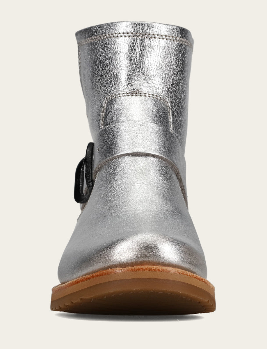 Women's Silver Veronica Flex Booties - Silver