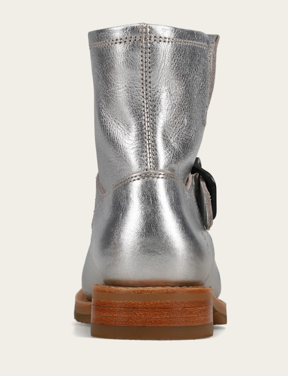 Women's Silver Veronica Flex Booties - Silver