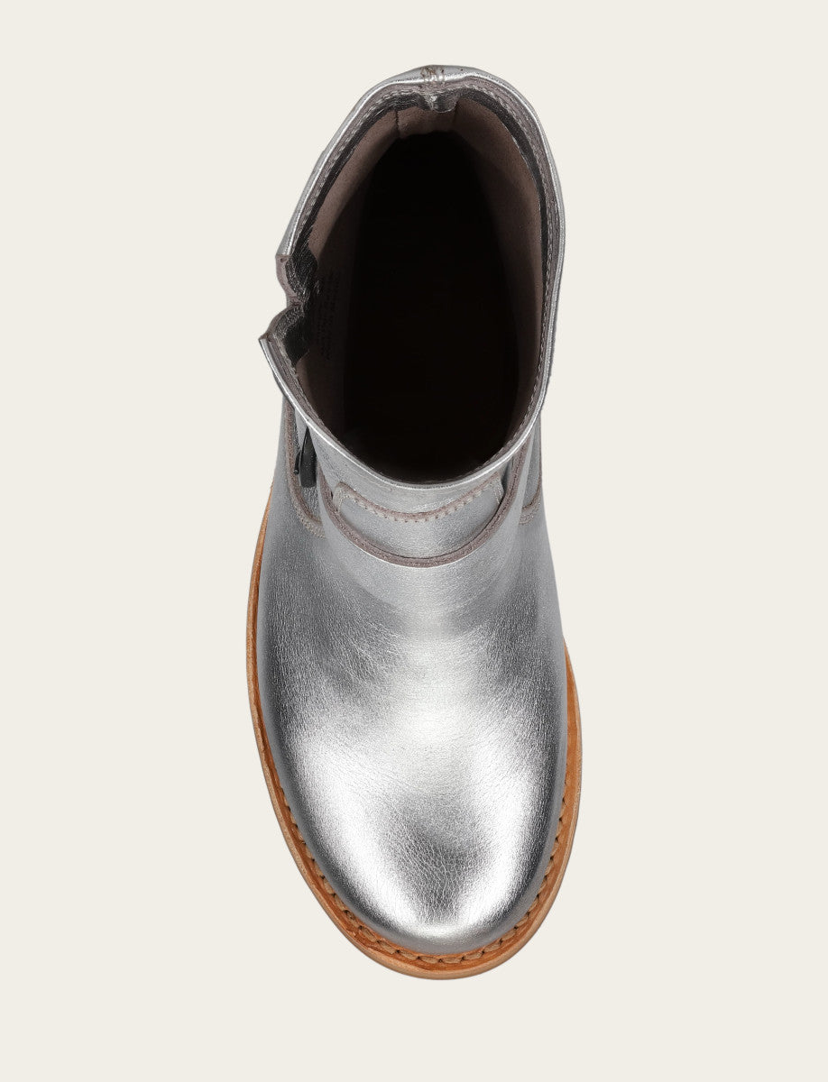 Women's Silver Veronica Flex Booties - Silver