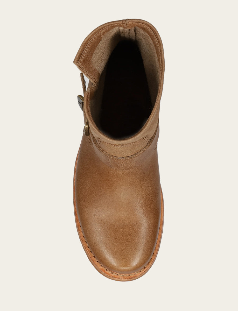 Women's Beige Veronica Flex Booties - Beige