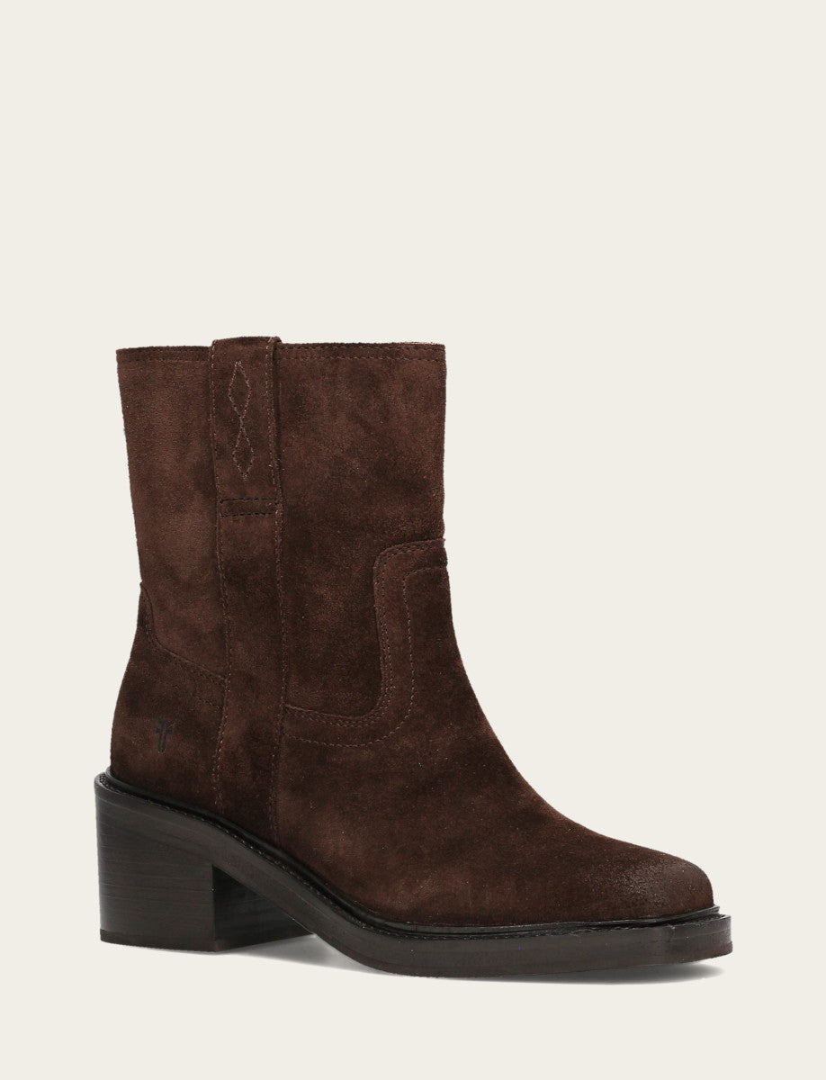 Women's Chocolate Kate Short Inside Zip Boot - Chocolate