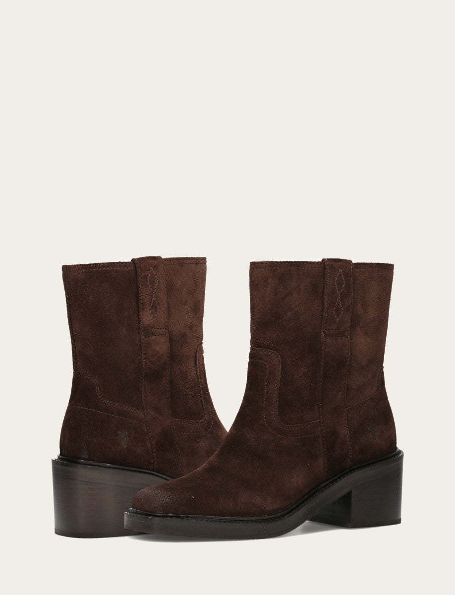 Women's Chocolate Kate Short Inside Zip Boot - Chocolate