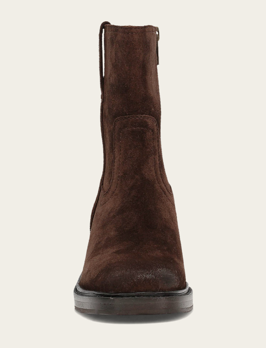 Women's Chocolate Kate Short Inside Zip Boot - Chocolate