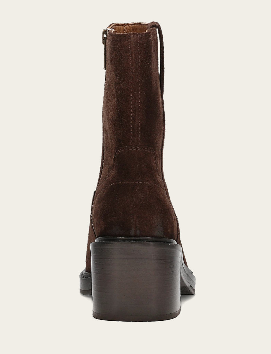 Women's Chocolate Kate Short Inside Zip Boot - Chocolate