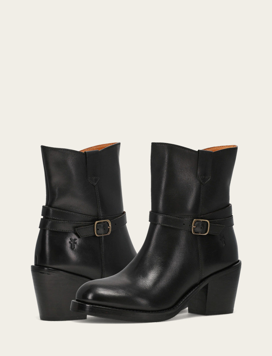 Women's Black Rylee Belted Inside Zip Boot - Black