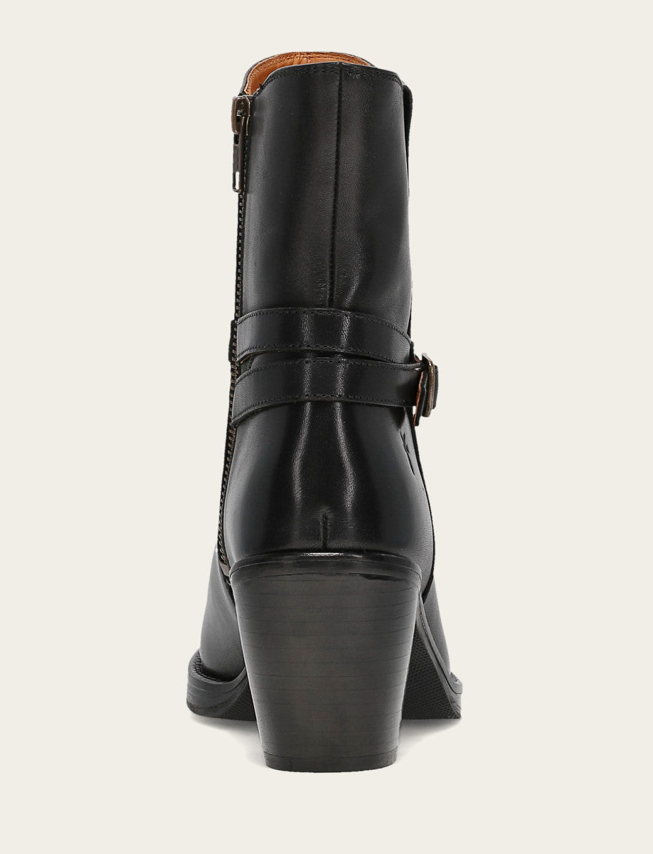 Women's Black Rylee Belted Inside Zip Boot - Black