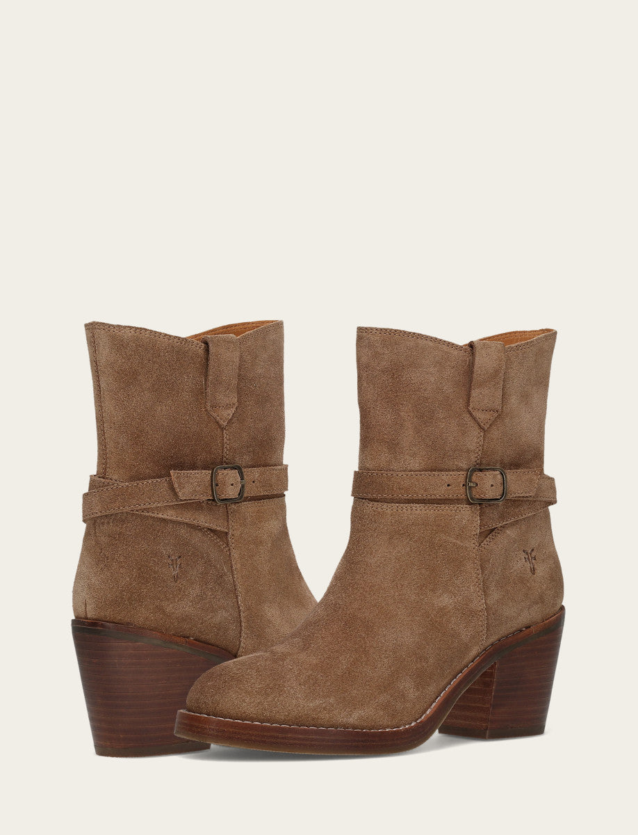 Women's Mushroom Rylee Belted Inside Zip Boot - Mushroom