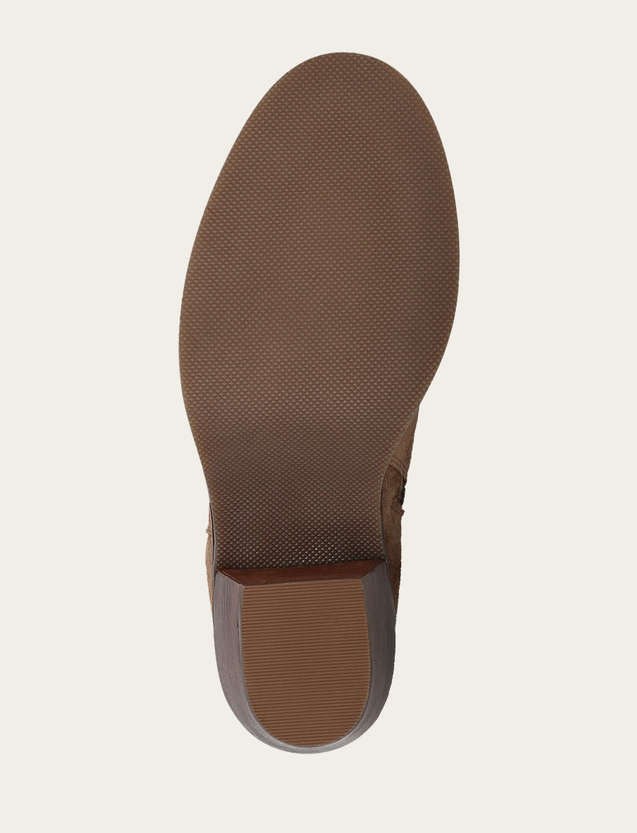 Women's Mushroom Rylee Belted Inside Zip Boot - Mushroom